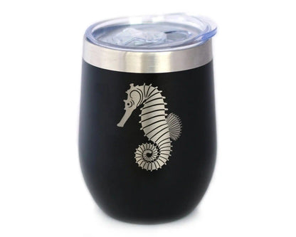 Seahorse Insulated Wine Tumbler for Beach Gifts