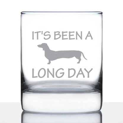 Long Day Whiskey Rocks Glass for Dachshund Lovers