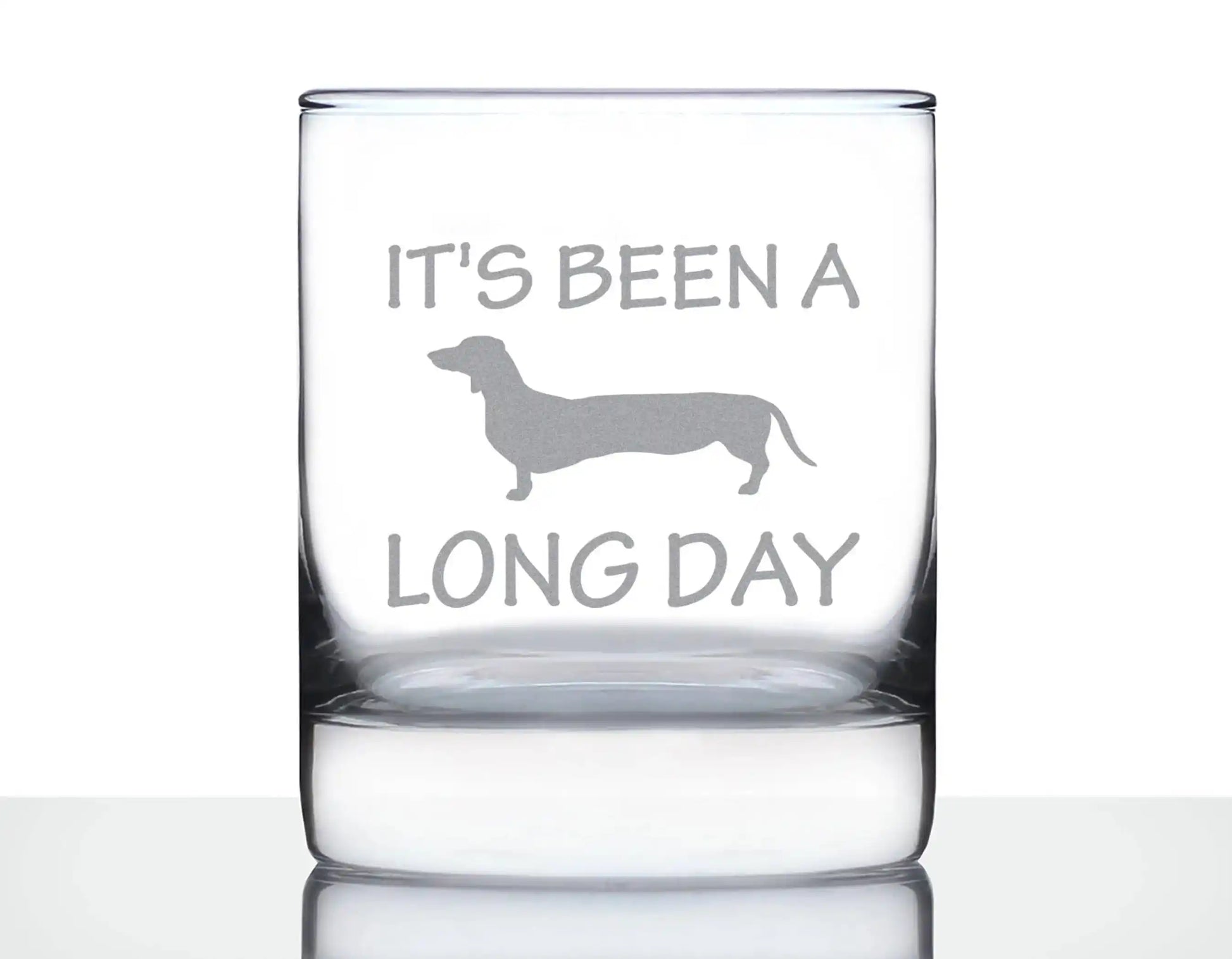 Long Day Whiskey Rocks Glass for Dachshund Lovers