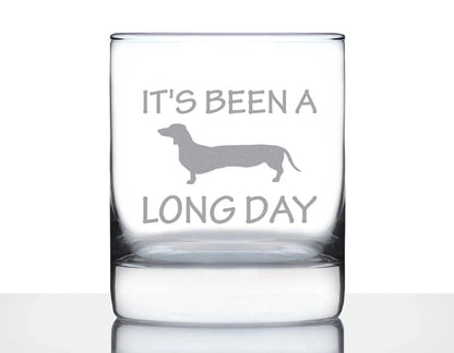 Long Day Whiskey Rocks Glass for Dachshund Lovers