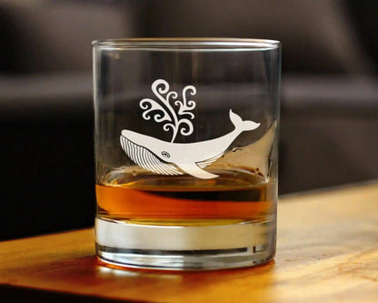 Whale Whiskey Rocks Glass 