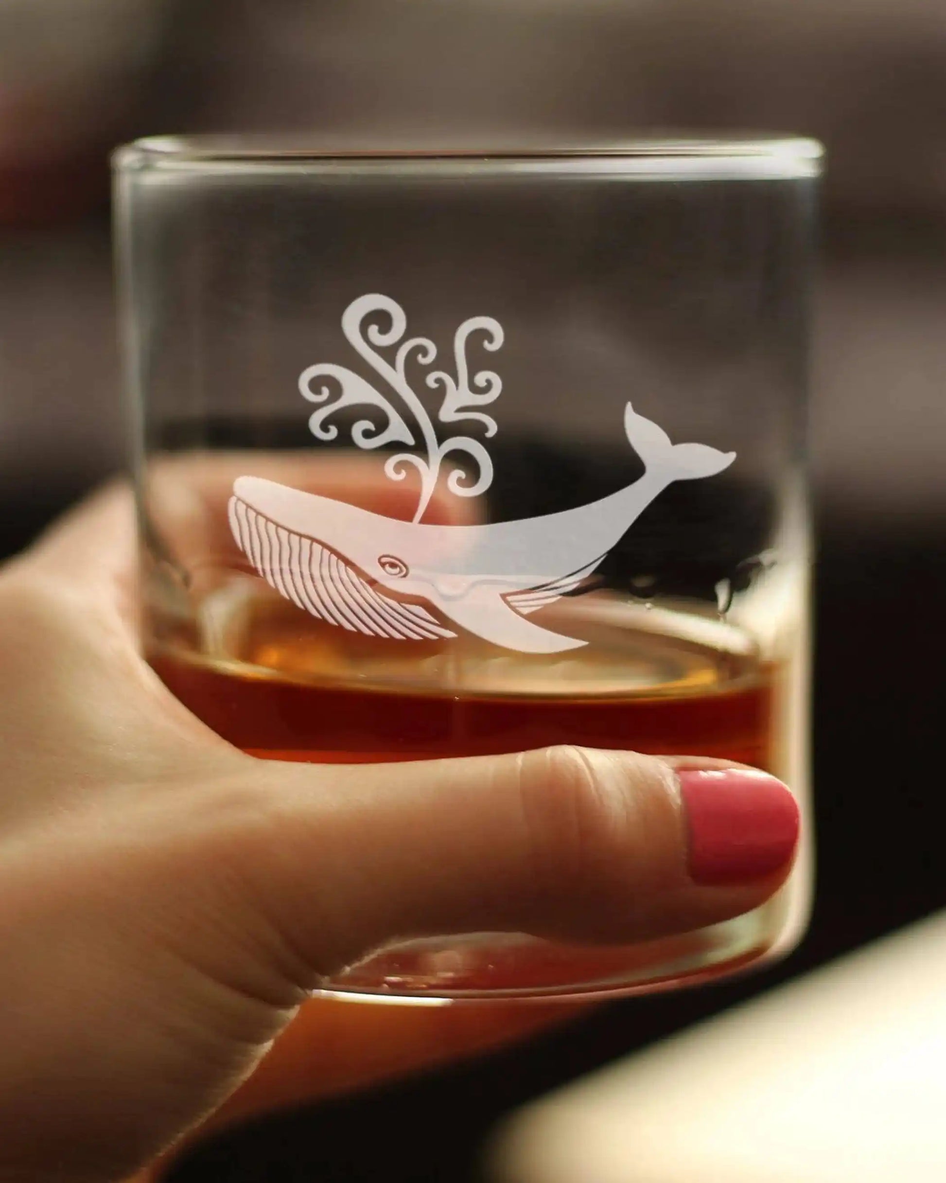Whale Whiskey Rocks Glass 