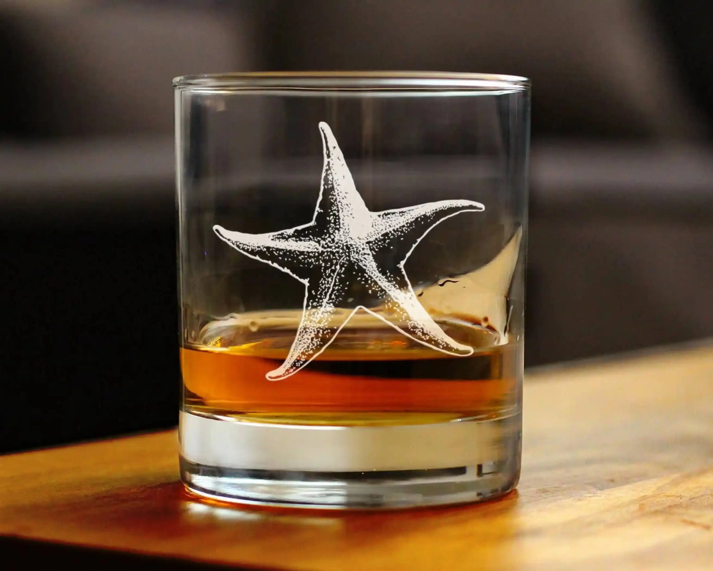 Starfish Whiskey Glass