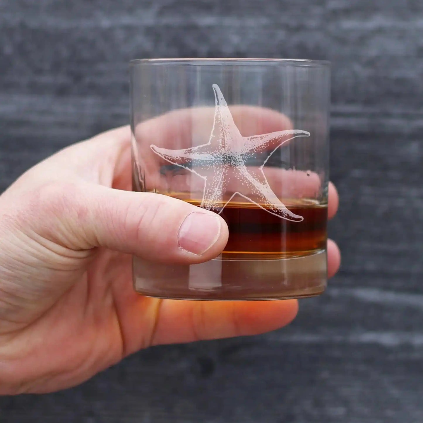 Starfish Whiskey Glass