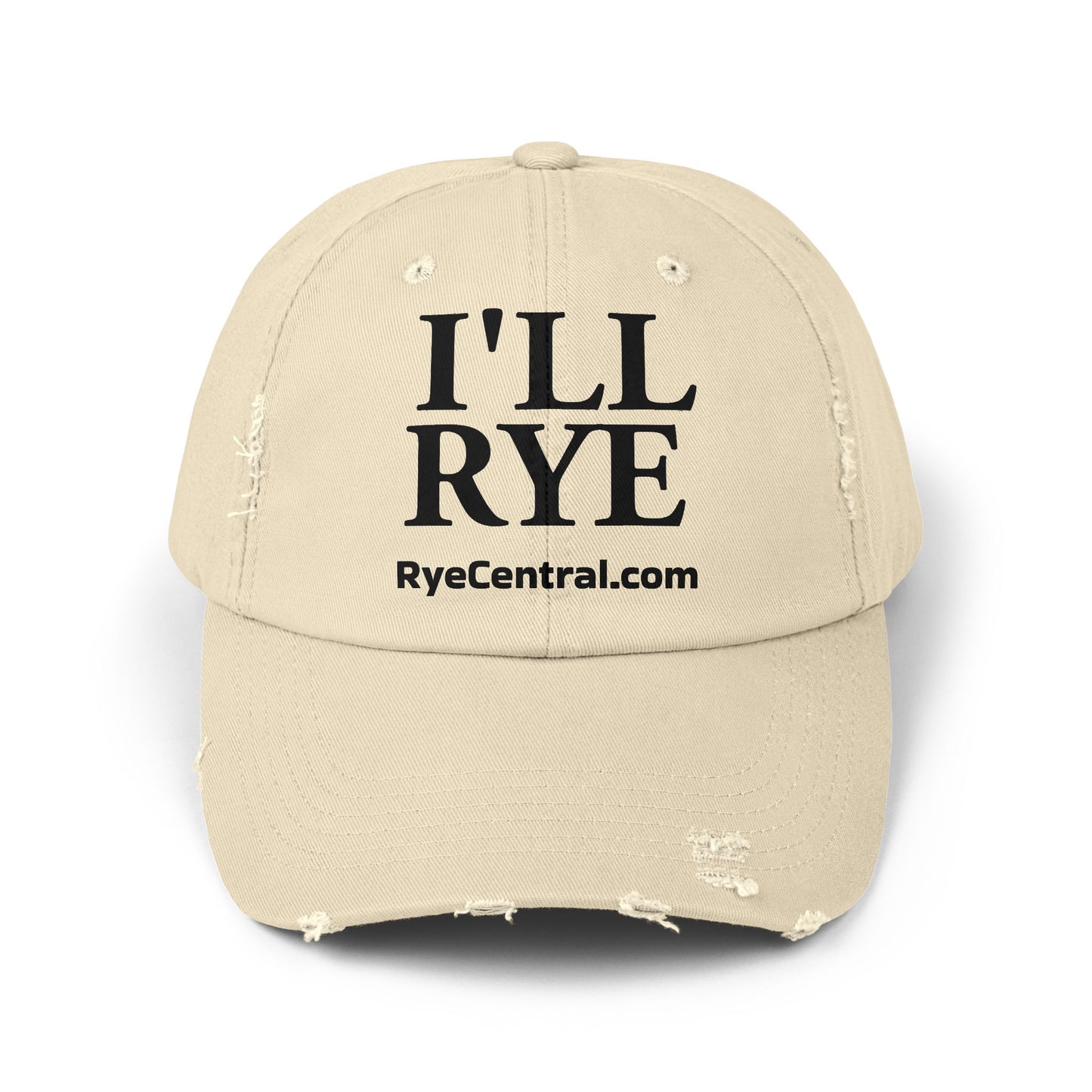 “I’ll Rye” Unisex Distressed Whiskey Cap