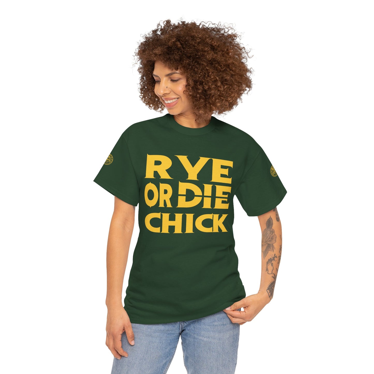 Whiskey Funny T-shirt: Rye or Die Chick