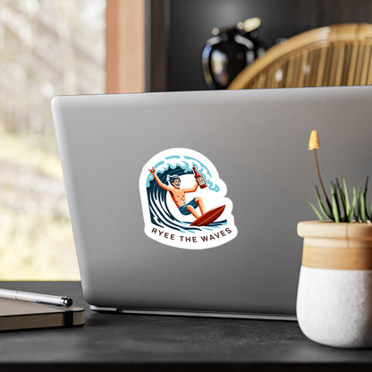 “Rye The Waves” Vinyl Whiskey Decal