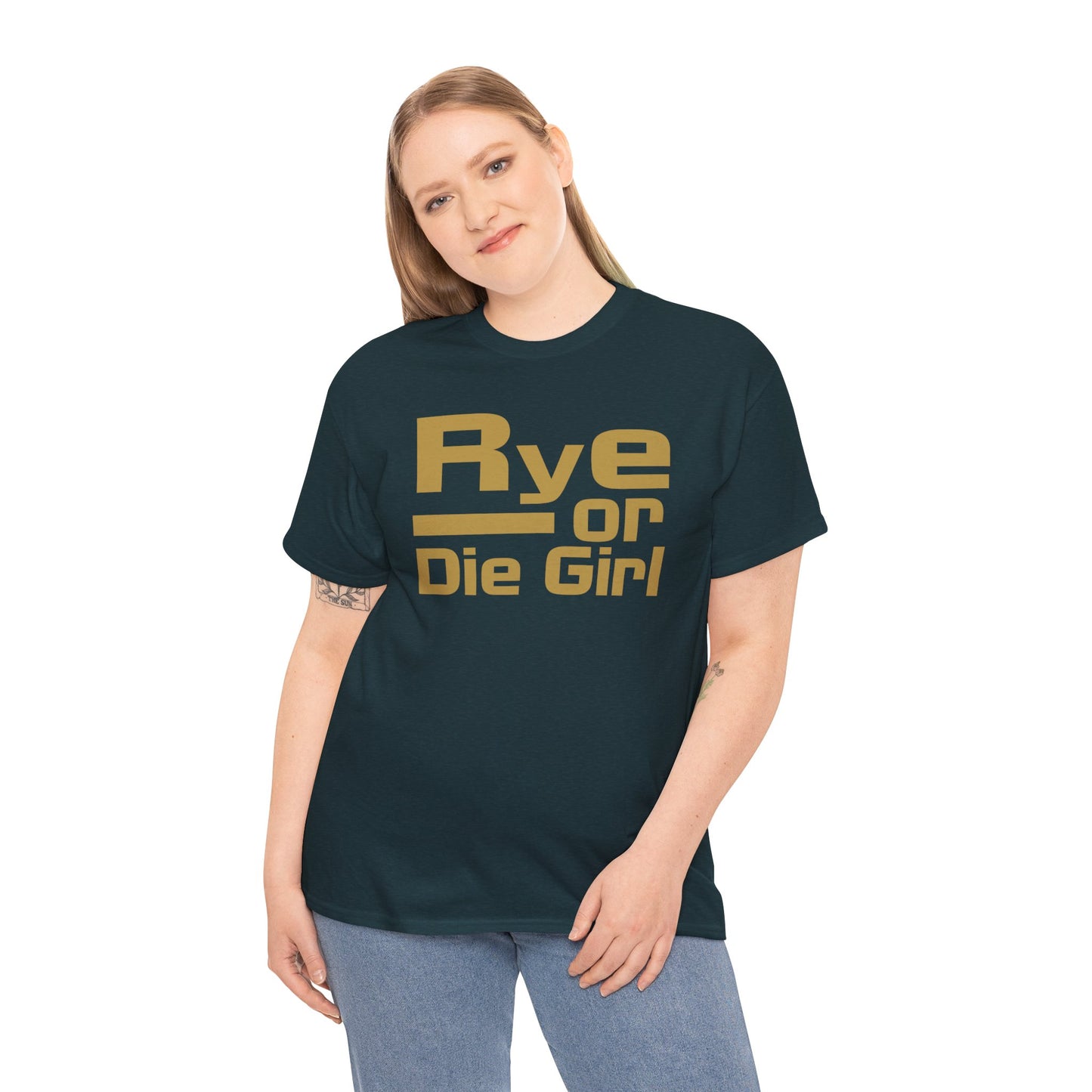 Funny Rye Whiskey T-Shirt | Rye or Die Girl Women's Tee | Whiskey Lover Gift
