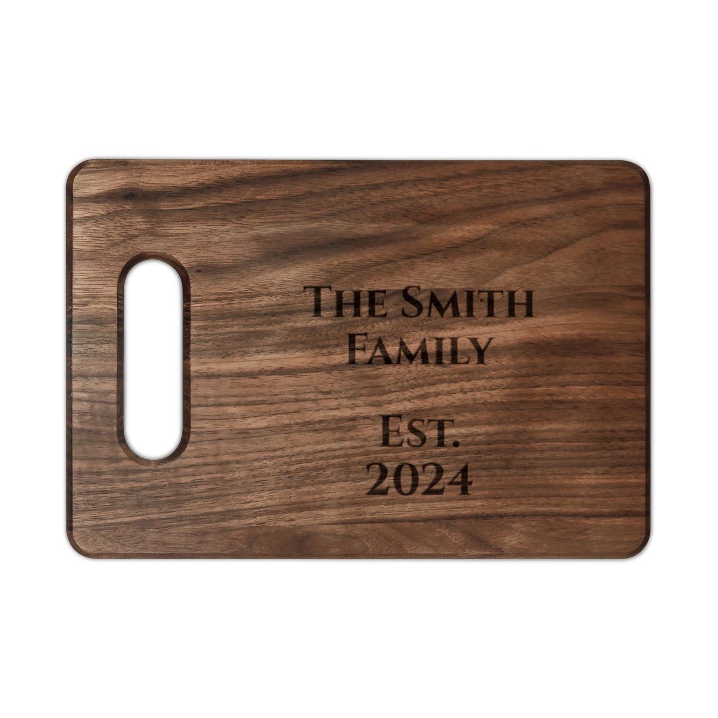 Personalized Engraved Cutting Board — Walnut or Maple