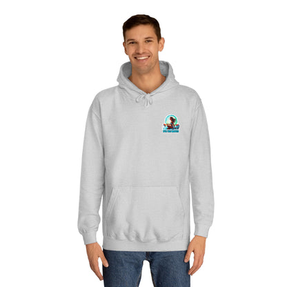 “Rye the Waves” Unisex College Hoodie - Whiskey 4