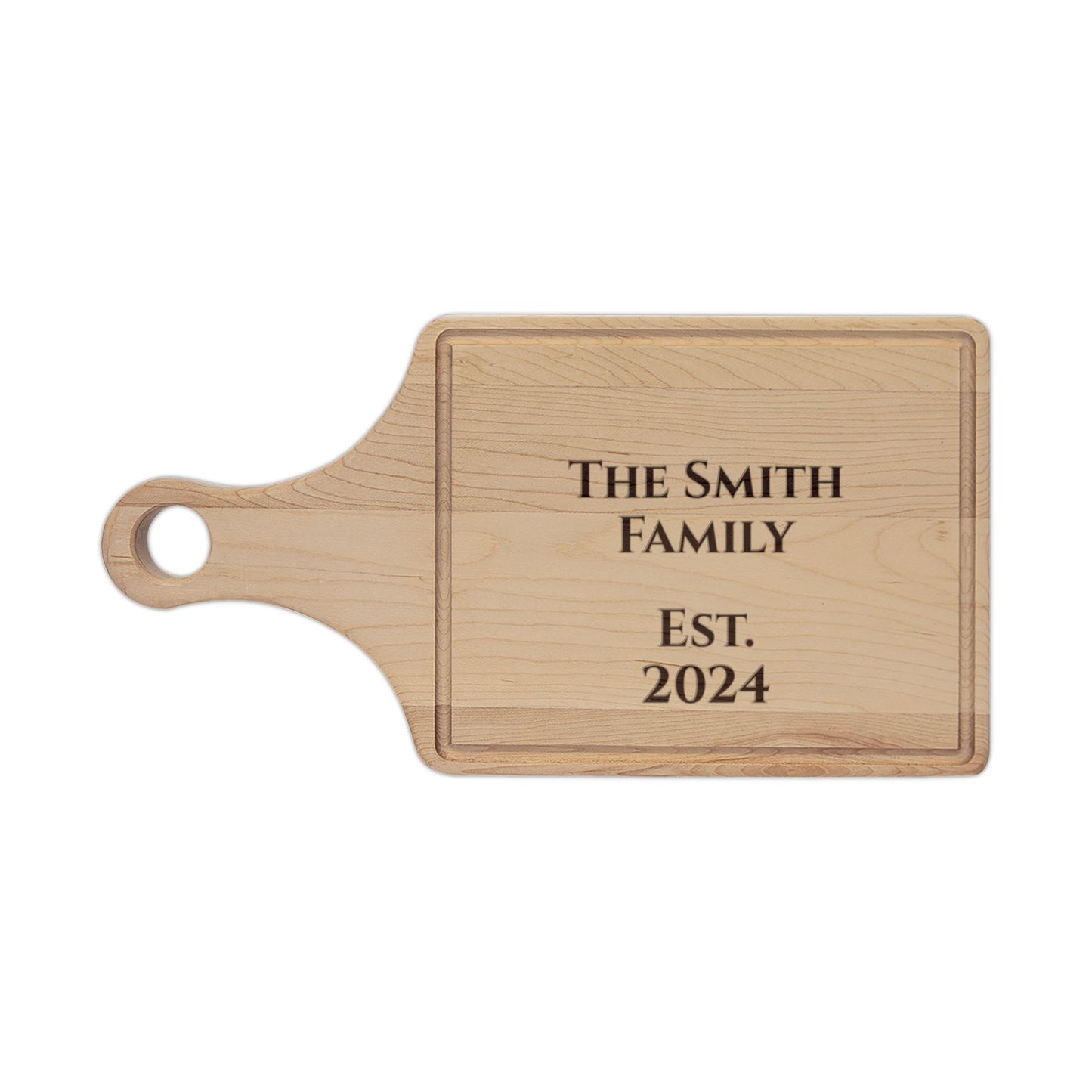 Personalized Engraved Cutting Board — Walnut or Maple