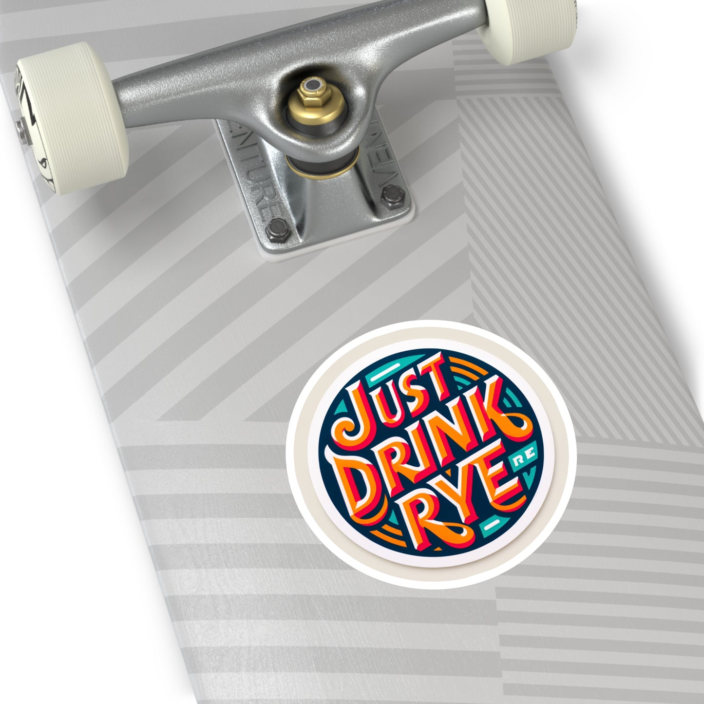 “Just Drink Rye” Whiskey Round Stickers, Indoor\Outdoor