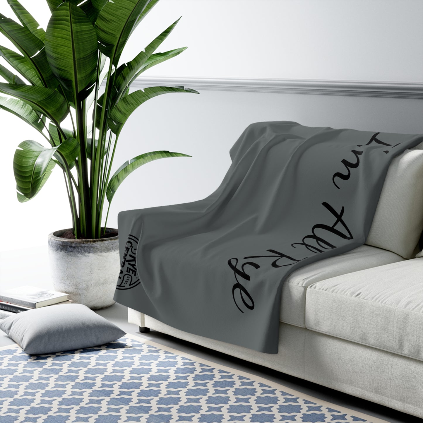 “I’m All Rye” Whiskey Sherpa Fleece Blanket