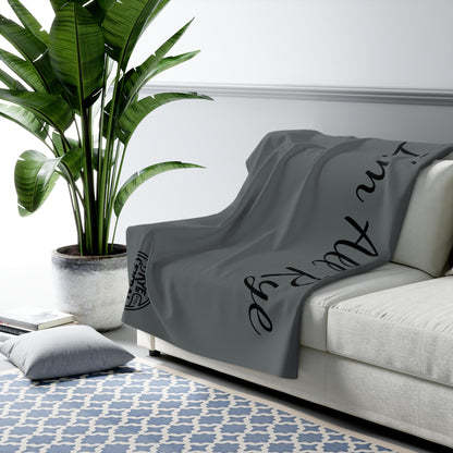 “I’m All Rye” Whiskey Sherpa Fleece Blanket