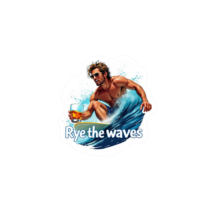 “Rye The Waves” Whiskey Vinyl Decal