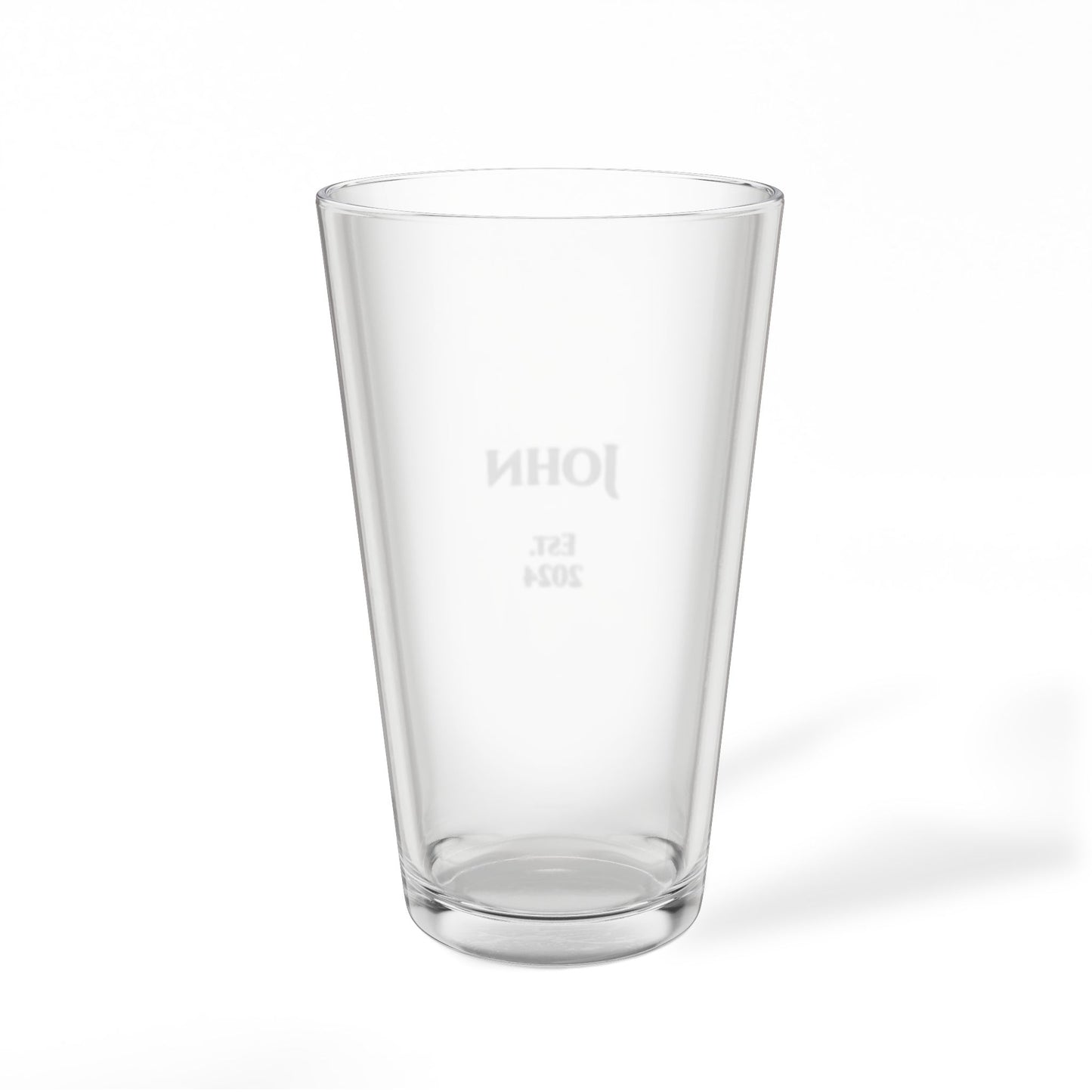 Personalized Engraved Pint & Mixing Glass — 16oz