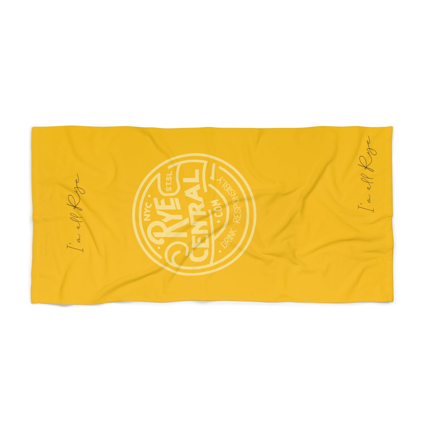 “I’m All Rye” Whiskey Beach Towel