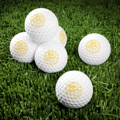 RyeCentral Whiskey branded Golf Balls, 6pcs
