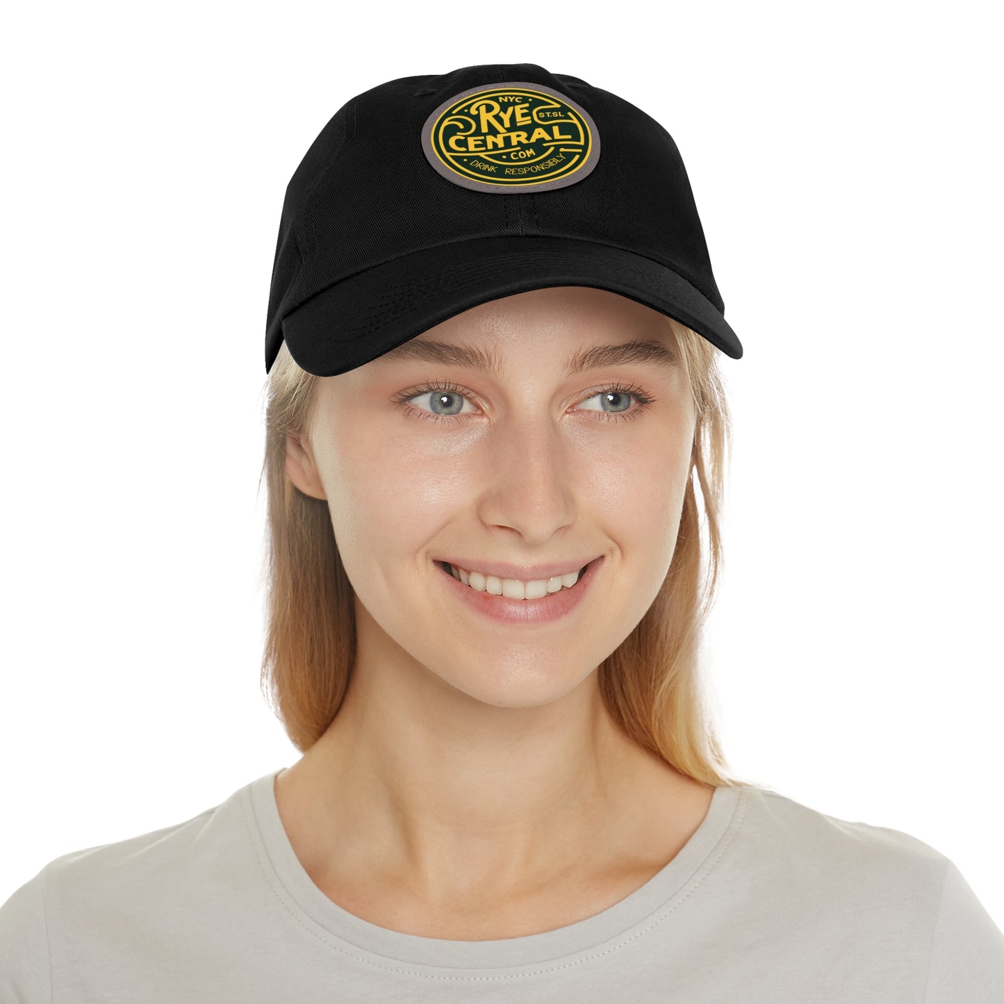RyeCentral Whiskey Leather Patch Cap