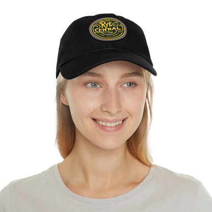 RyeCentral Whiskey Leather Patch Cap