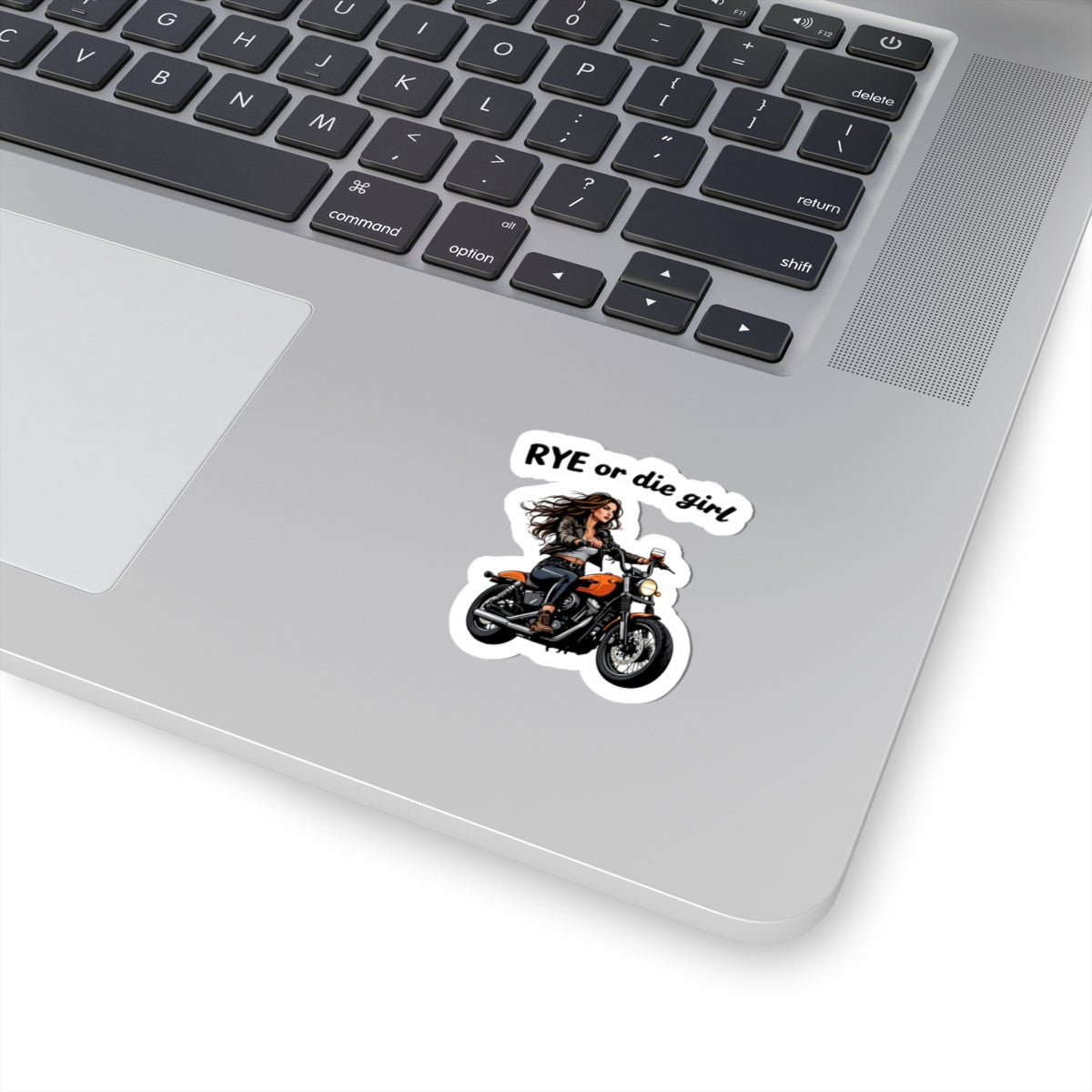 Whiskey Bike Sticker "Rye or Die Girl"