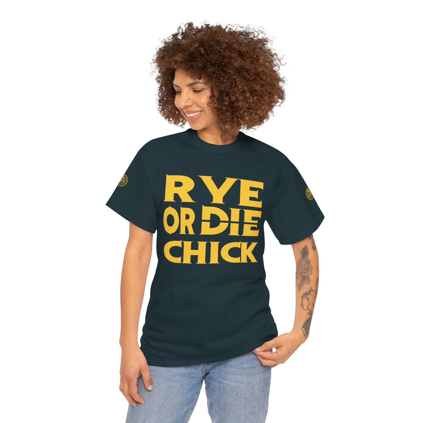 Whiskey Funny T-shirt: Rye or Die Chick