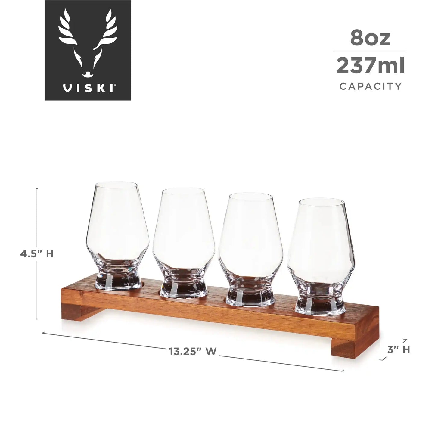 Whiskey Tasting Flight Set by Viski for Ultimate Experience