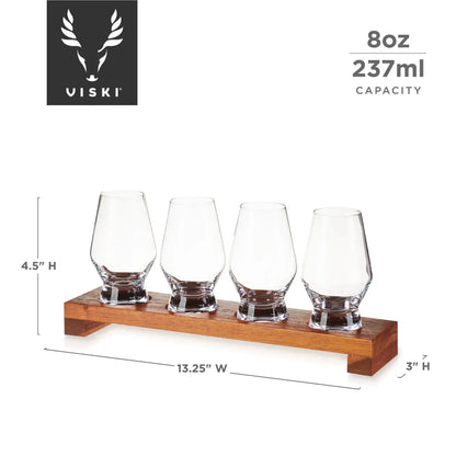 Whiskey Tasting Flight Set by Viski for Ultimate Experience