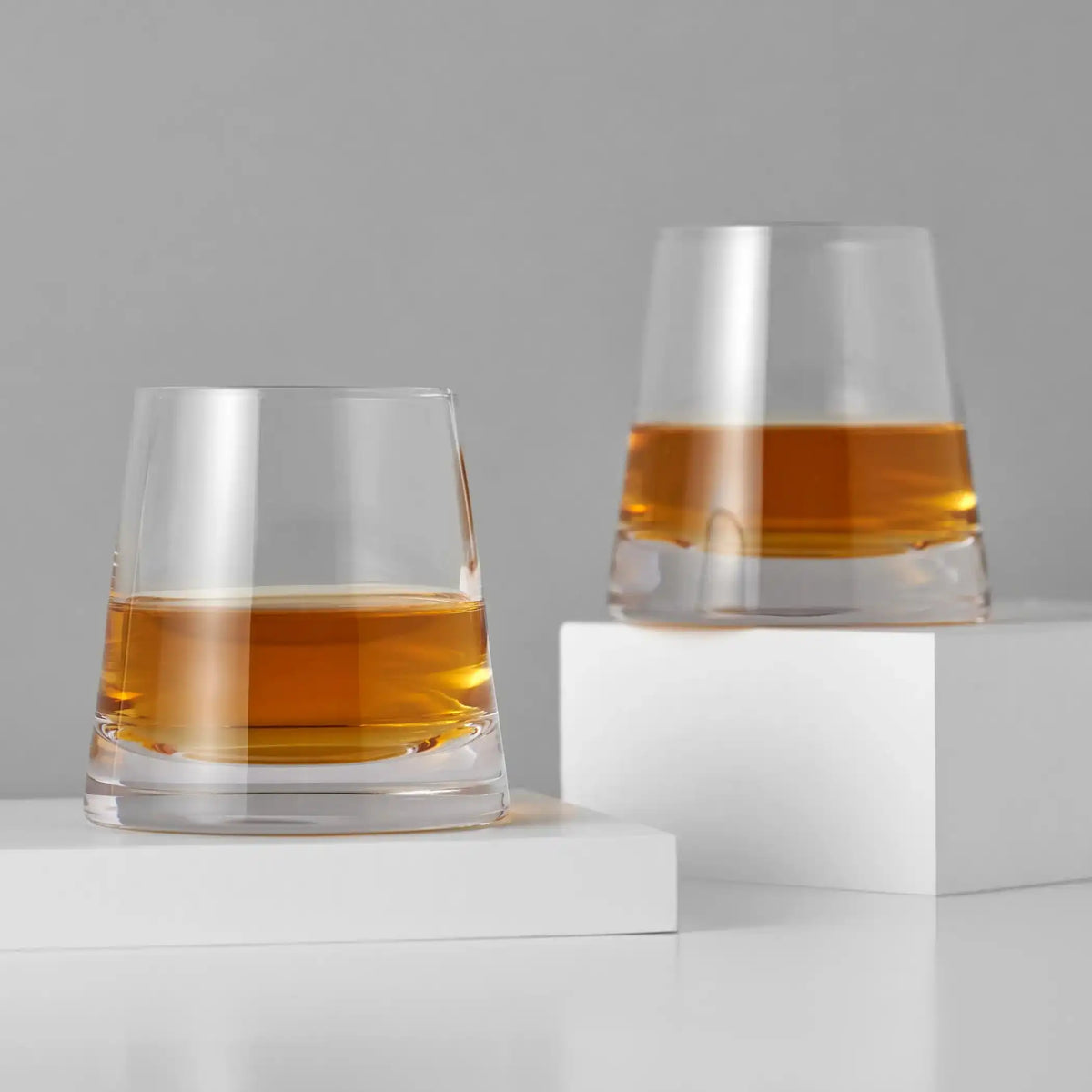 Viski Burke Crystal Whiskey Glasses, Set of 2
