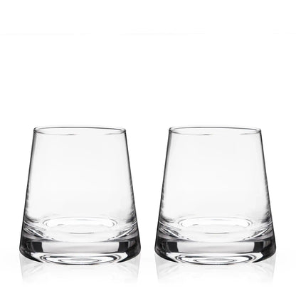 Viski Burke Crystal Whiskey Glasses, Set of 2