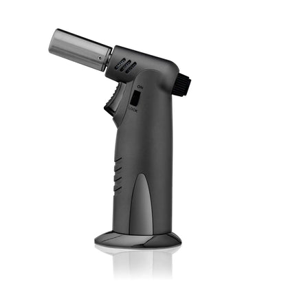 Retail packaging of Alchemi Single Serve Smoker Kit by Viski showing components and usage. Great gift for cocktail lovers and home bartenders.