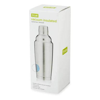 Viski True Vacuum Insulated Cocktail Shaker 25oz Stainless Steel