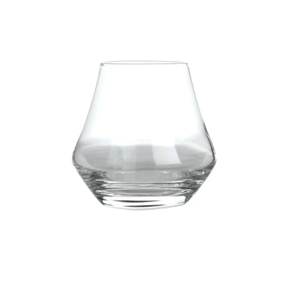 9.8 oz Perfect Whiskey Glass with modern tulip shape, ideal for enhancing rye whiskey aroma and flavor. Premium specialty cocktail drinkware.