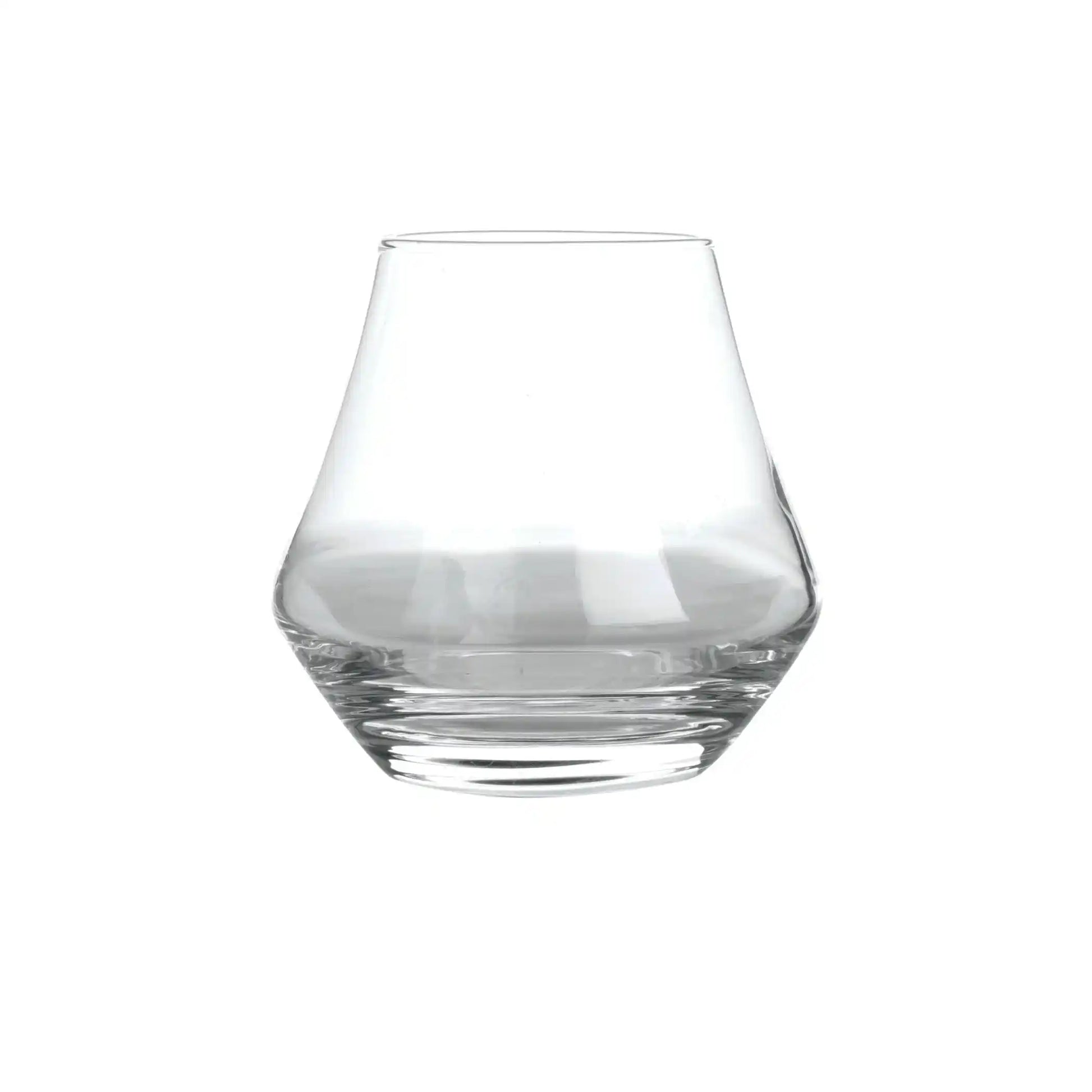 Elegant 9.8 oz whiskey glass with flared rim and solid base, perfect for sipping rye whiskey. Specialty cocktail drinkware for enthusiasts.