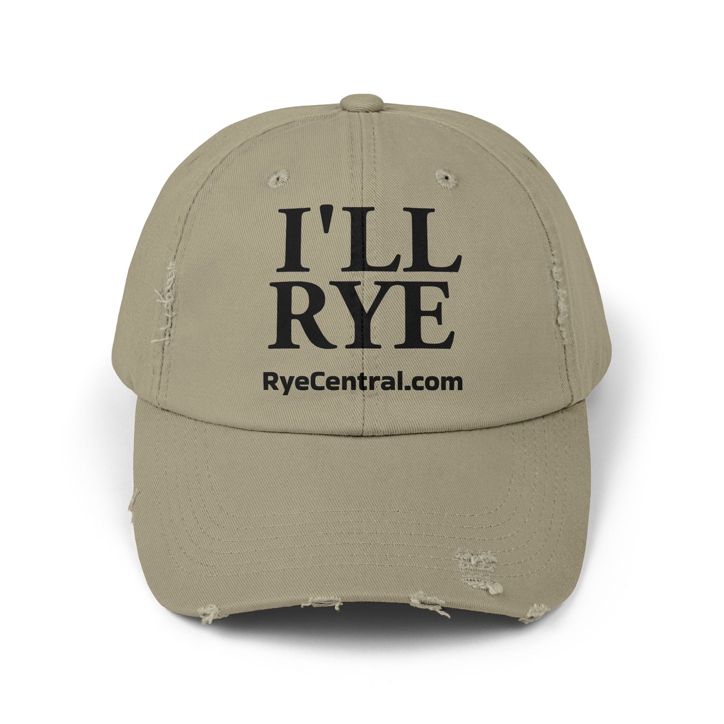 “I’ll Rye” Unisex Distressed Whiskey Cap