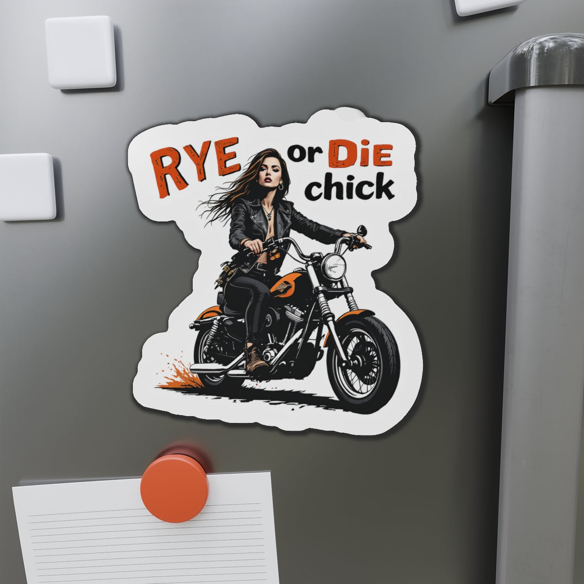 “Rye or Die Chick” Die-Cut Whiskey Magnets