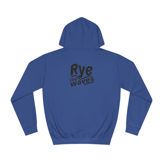 “Rye the Waves” Unisex Surf Whiskey Hoodie 3