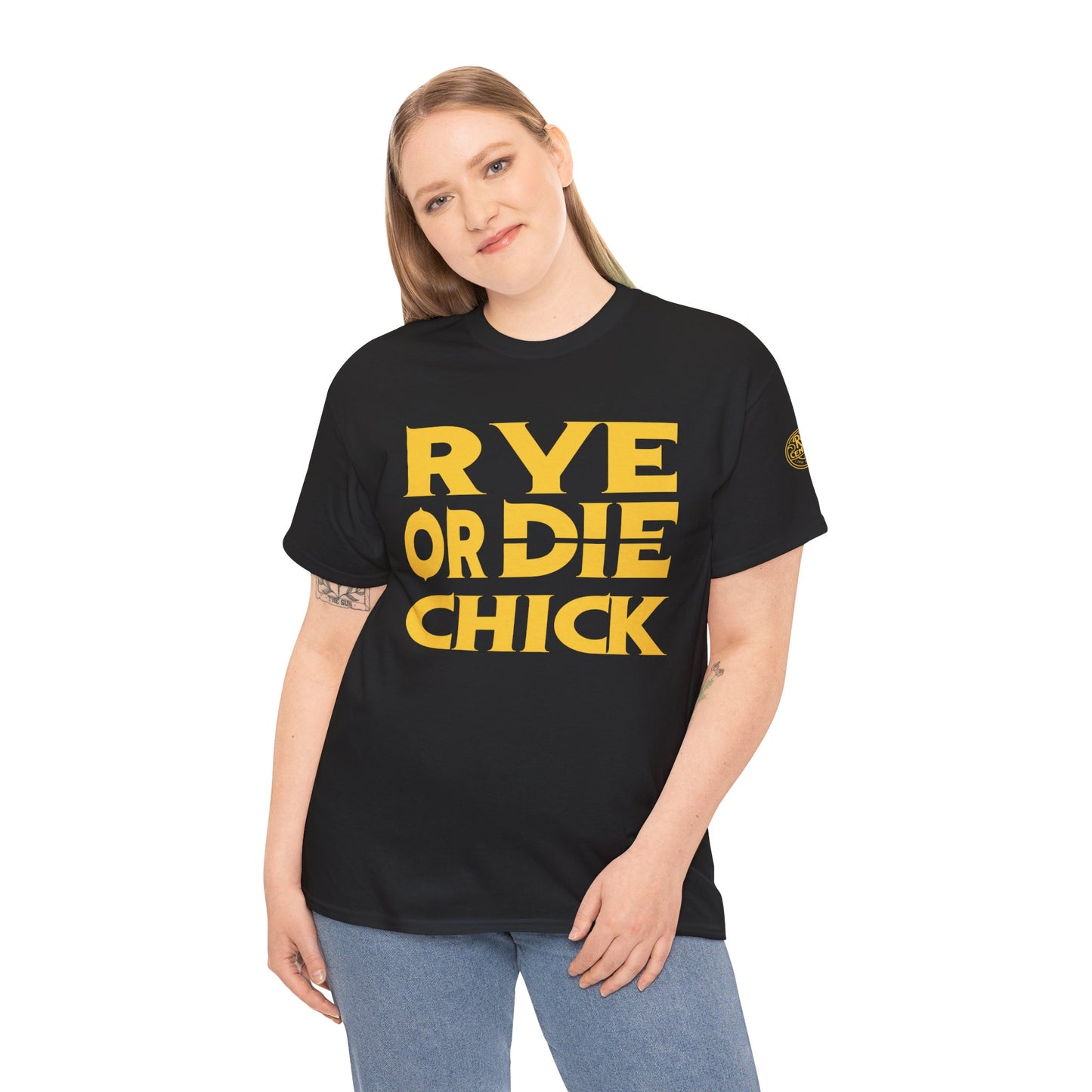 Whiskey Funny T-shirt: Rye or Die Chick