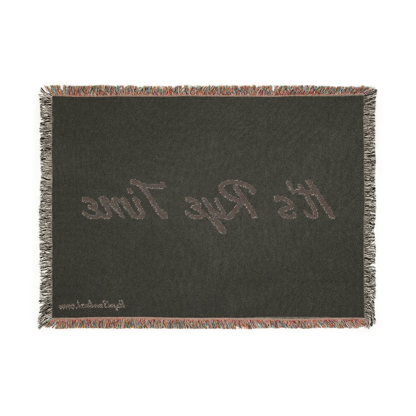 “It’s Rye Time” Woven Whiskey Blanket