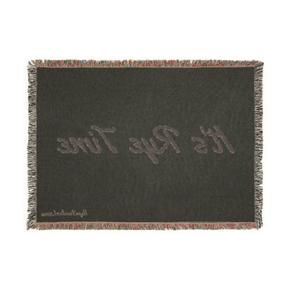 “It’s Rye Time” Woven Whiskey Blanket
