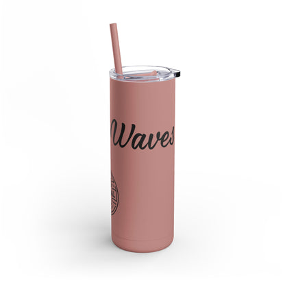 “Rye The Waves” Whiskey Themed Skinny Tumbler