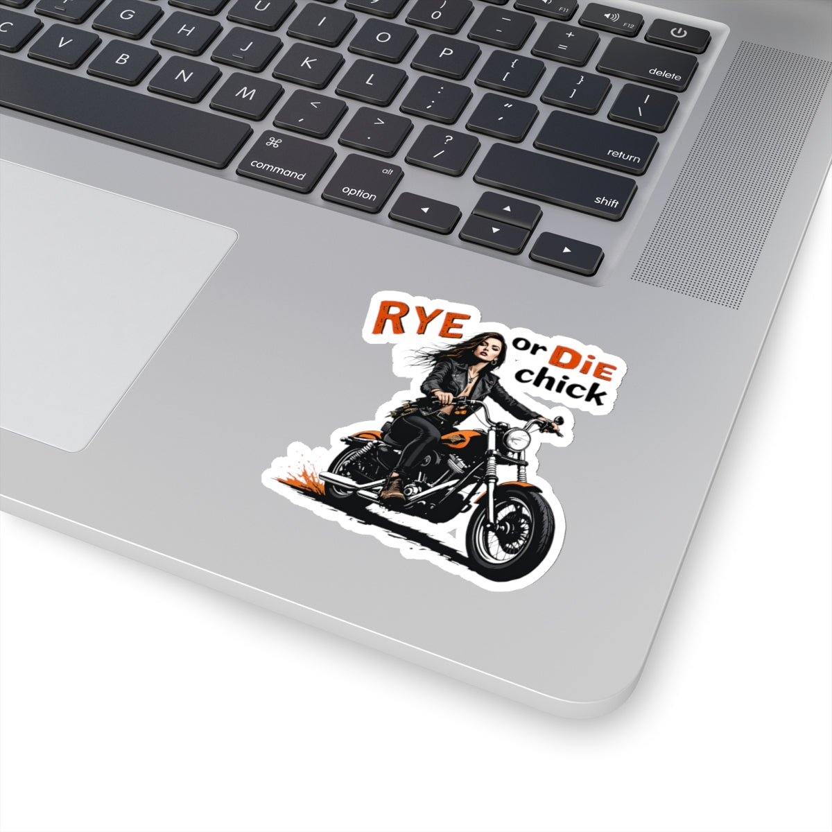 “Rye or Die Chick” Bike Whiskey Stickers