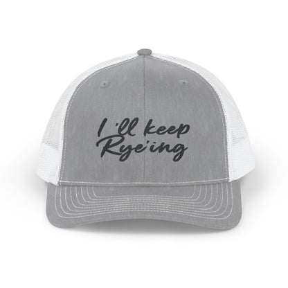Whiskey Snapback Cap - I'll Keep Rye'ing - Golf Hat Limited Edition