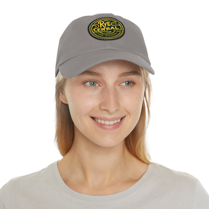 RyeCentral Whiskey Leather Patch Cap