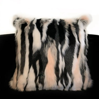 Luxury Faux Fur Throw Pillow from RyeCentral