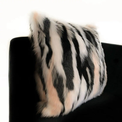 Luxury Faux Fur Throw Pillow from RyeCentral