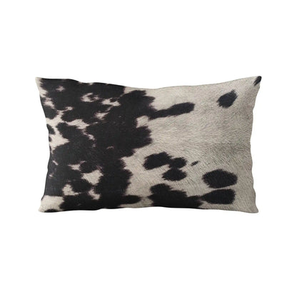 Luxury Cowhide Throw Pillow for Whiskey Enthusiasts