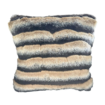 Faux Fur Throw Pillow: Wild Wolf Style