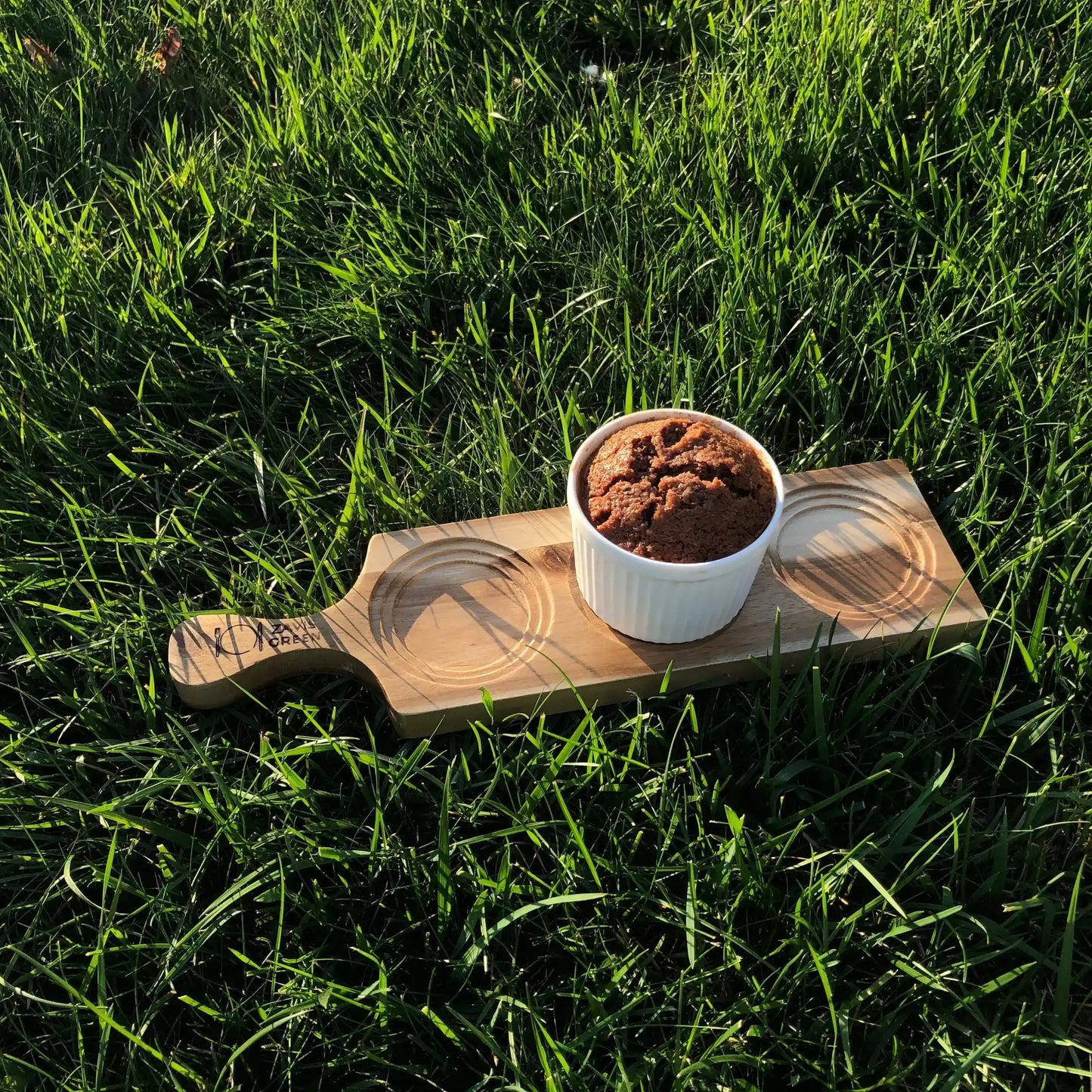 Long Acacia Flight Boards with 5-glass capacity, featuring circular and square slots, ideal for whiskey tasting at home bars.