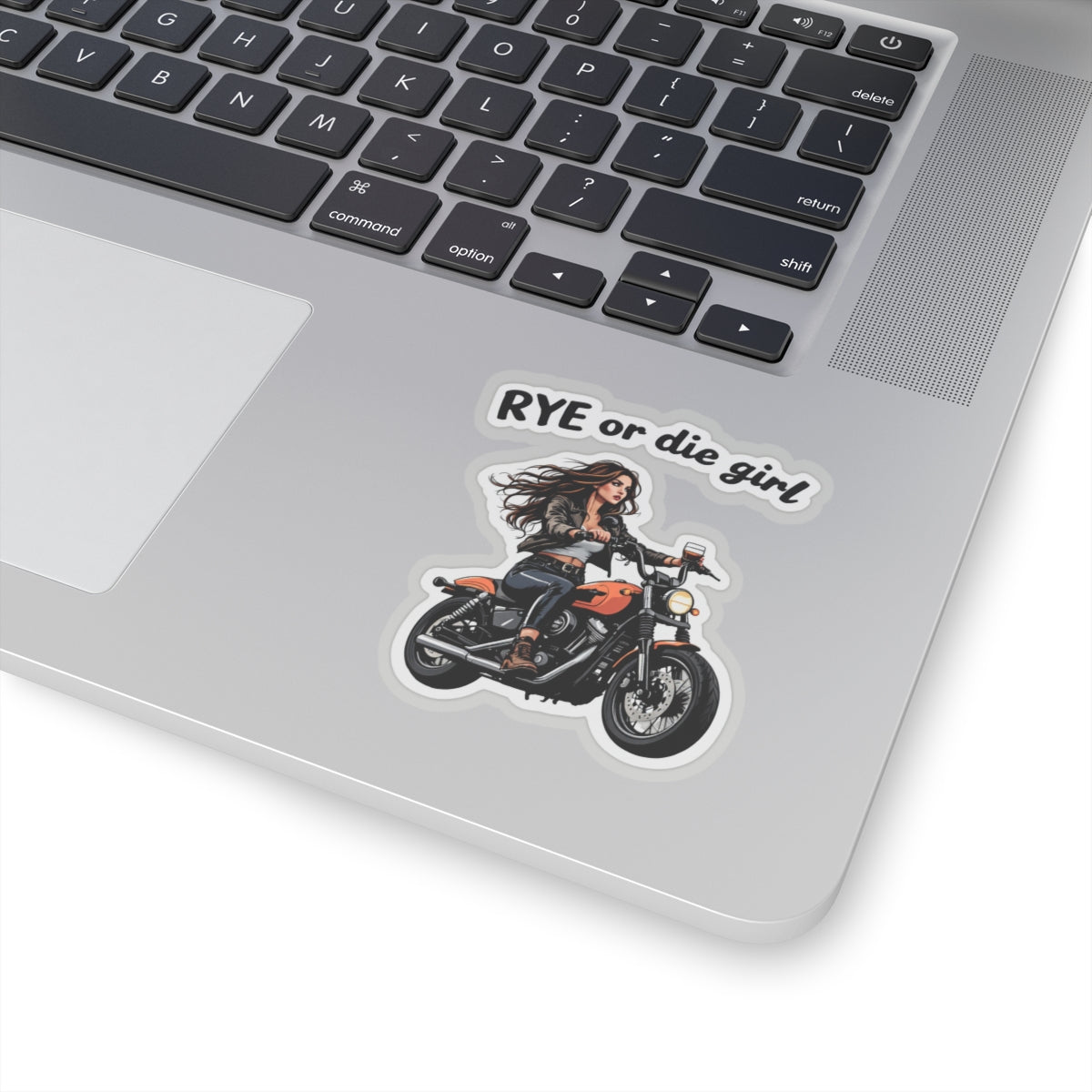 Whiskey Bike Sticker "Rye or Die Girl"